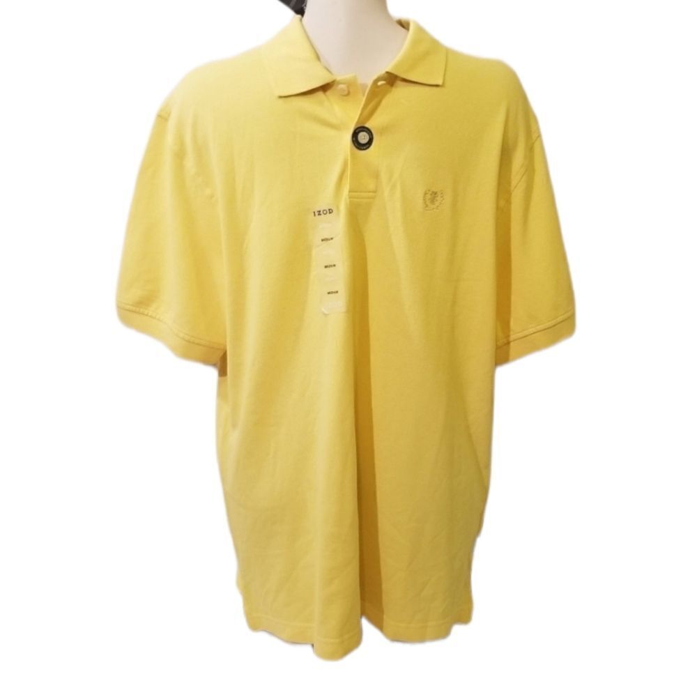 Izod NWT Yellow Polo Size M